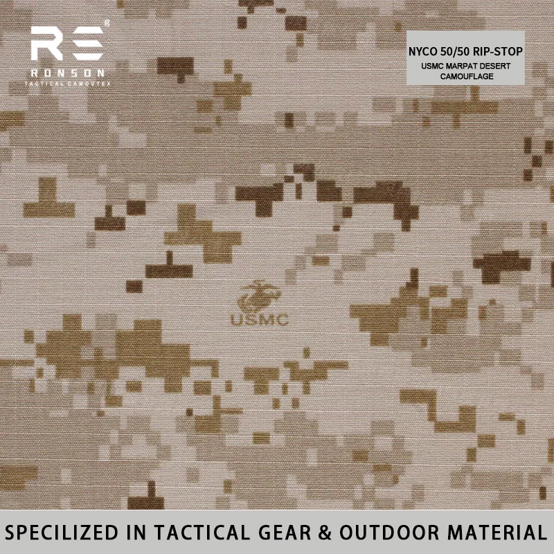 Tela táctica ripstop NYCO MARPAT Desert para uniformes militares