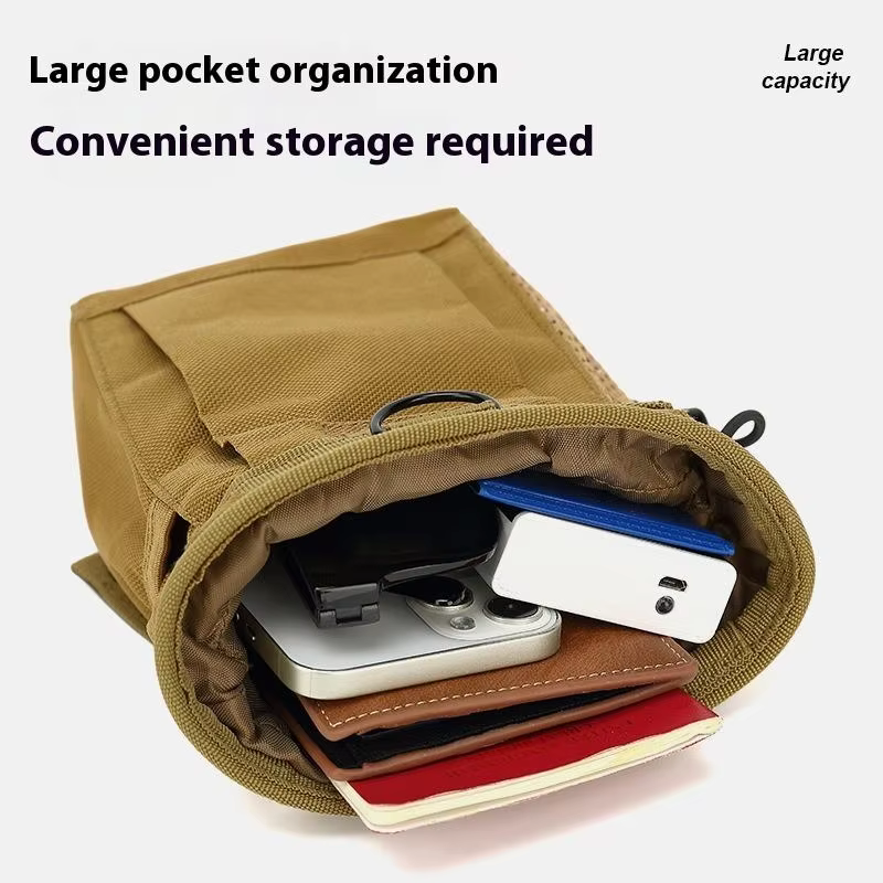 Bolsa táctica MOLLE con cordón, porta municiones y cargadores compactos - imagen 2