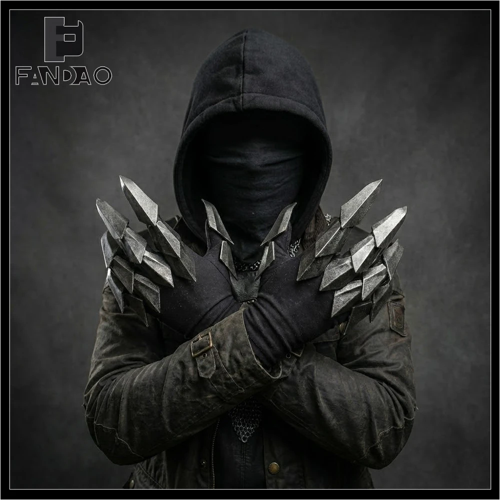 Guantes tácticos de armadura mecánica articulada para cosplay - imagen 3