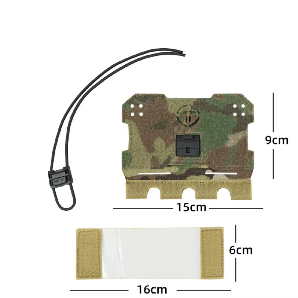 Bolsa MOLLE táctica para teléfono y mapas, soporte pecho PALS