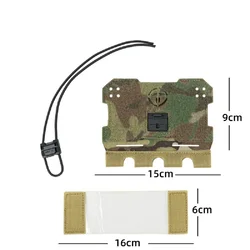 Bolsa MOLLE táctica para teléfono y mapas, soporte pecho PALS