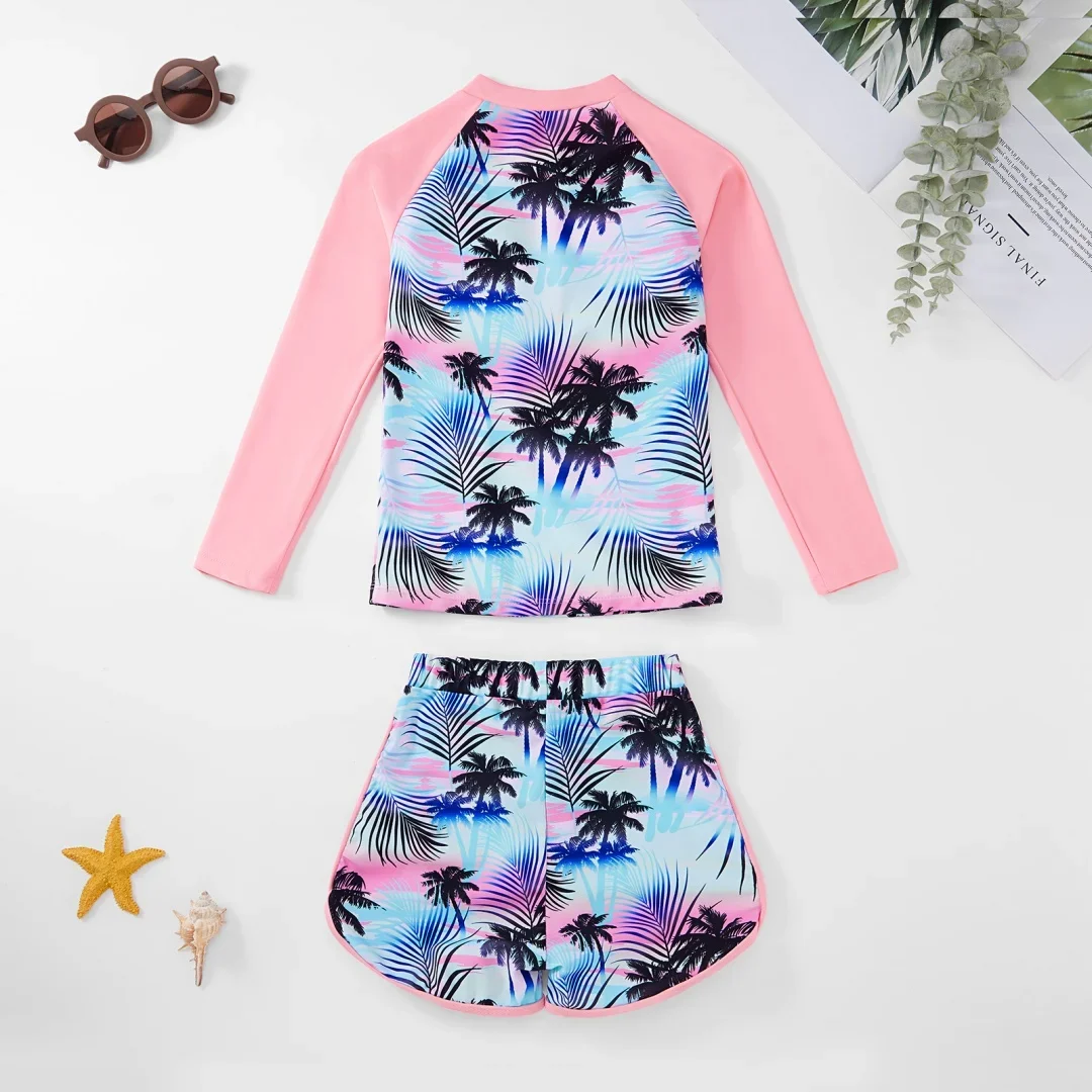 Traje de baño bikini niña secado rápido playa verano