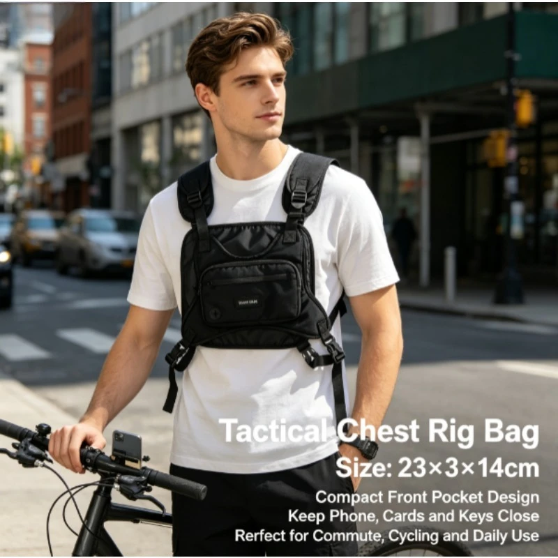 Mochila táctica chaleco ligera MOLLE para senderismo y running - imagen 3