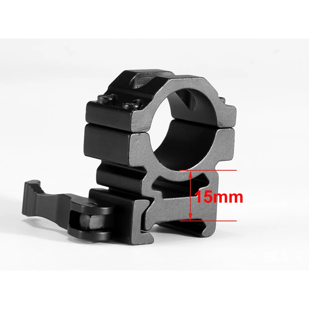 Anillo de montaje mira QD 25,4 mm alto perfil Weaver para caza