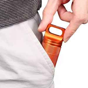 Caja de supervivencia impermeable EDC aluminio pastillas batería - imagen 4