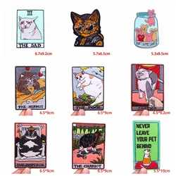 Parches termoadhesivos bordados de gatos, mariposas y astronautas