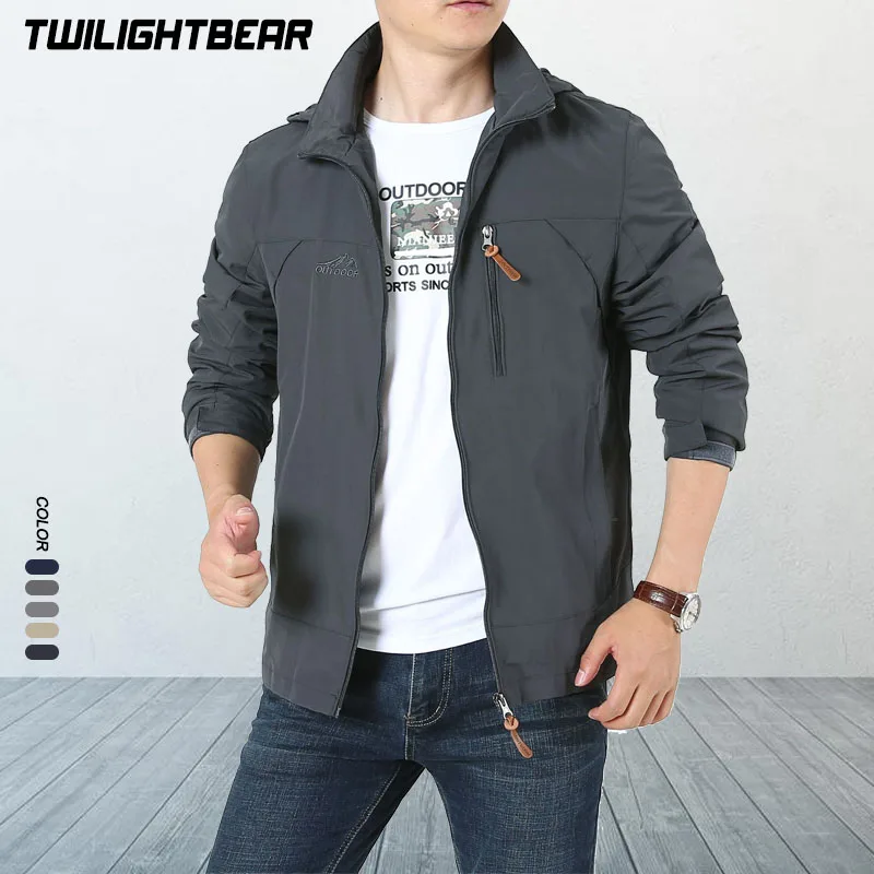 Chaqueta táctica con capucha hombre, gran abrigo multi-bolsillos - imagen 3