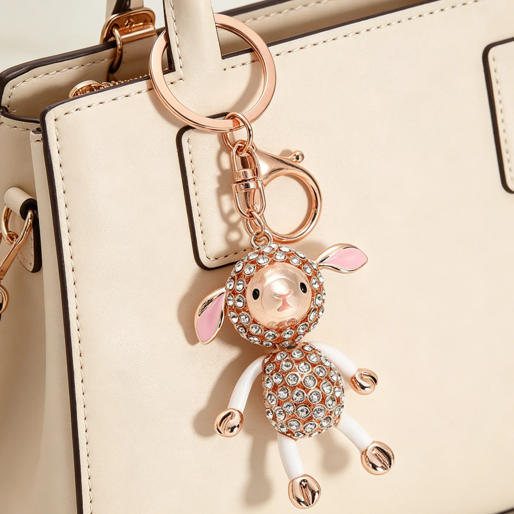 Llavero colgante cabrito zodiaco – Accesorio para coche - imagen 3