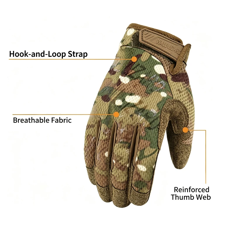 Guantes tácticos de dedo completo para airsoft con pantalla táctil - imagen 5