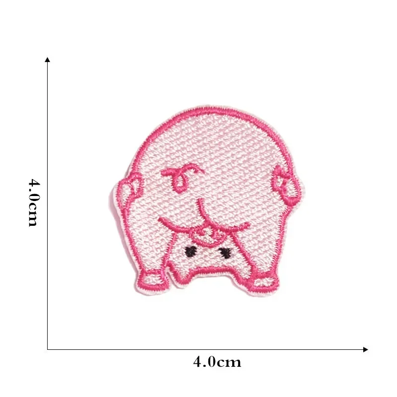 Parche termoadhesivo cerdito rosa para planchar infantil, artesanía - imagen 3