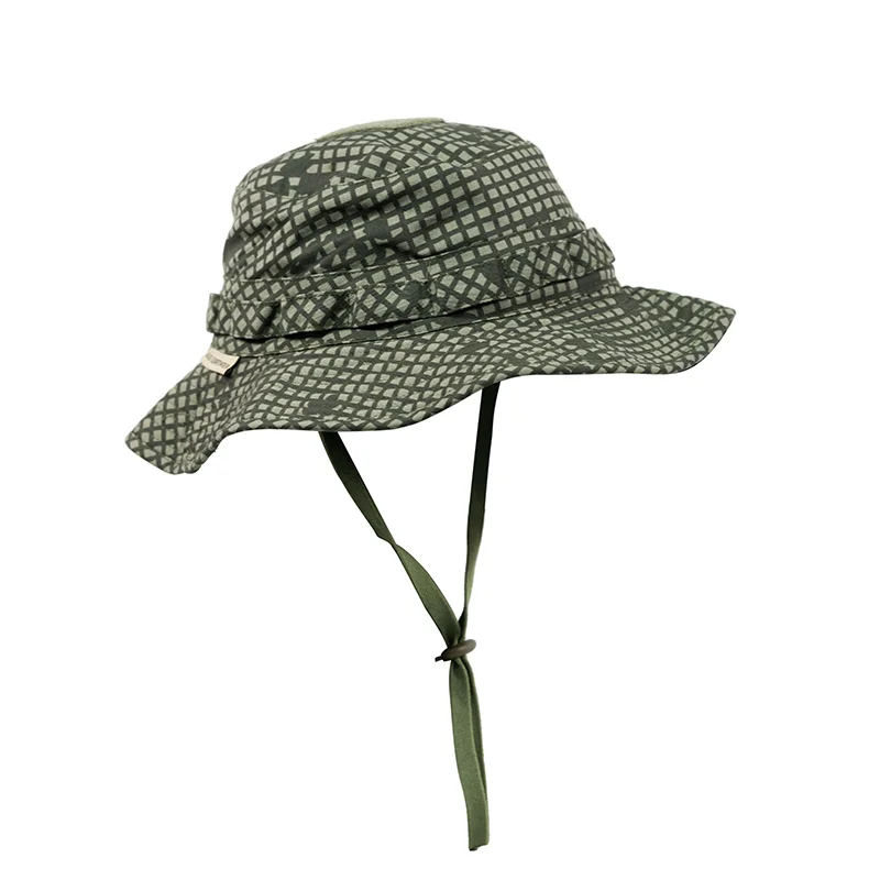 Gorra táctica tipo pescador camuflaje nocturno borde redondo - imagen 4