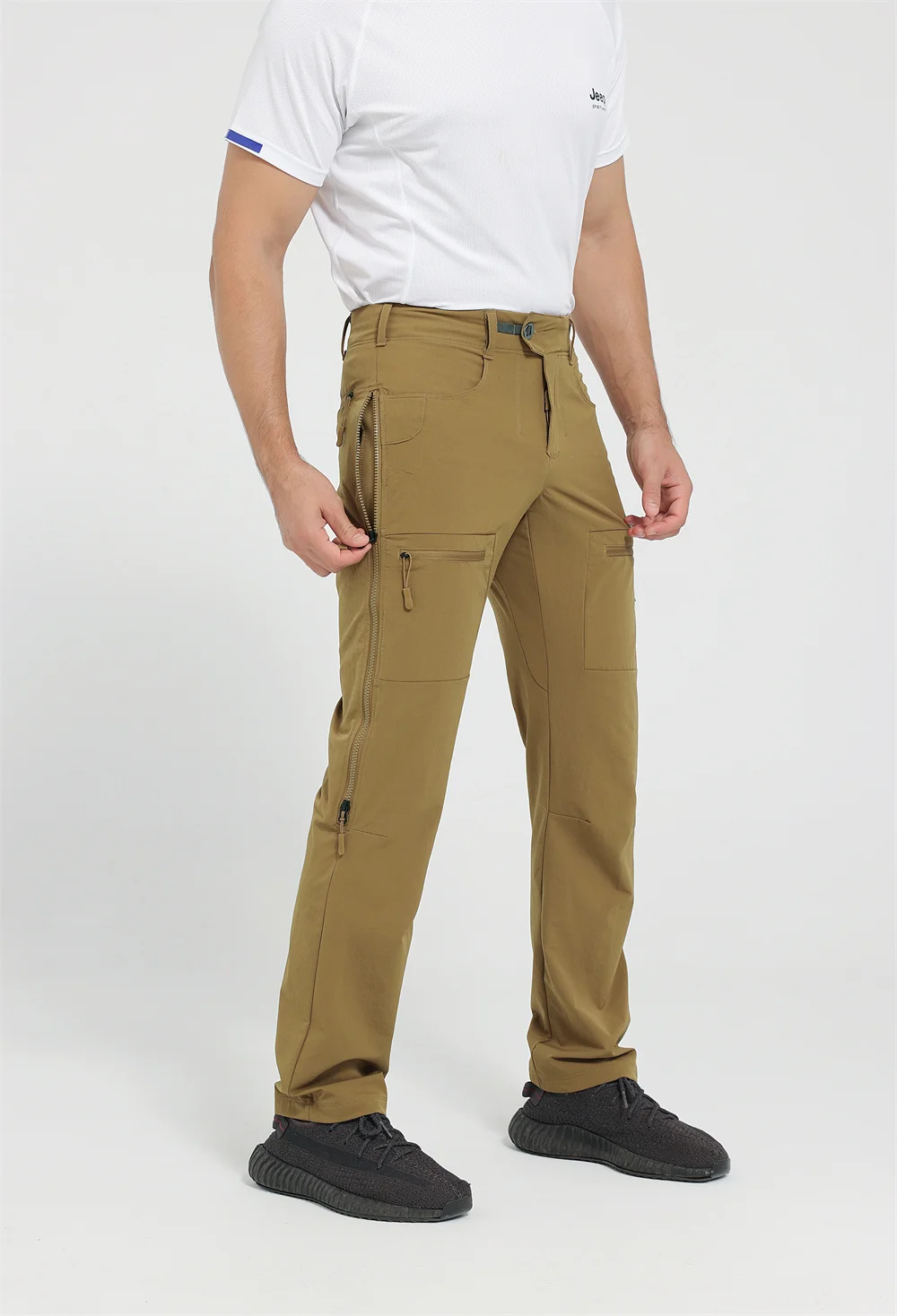 Ainfad Traverse Pantalones de caza camuflaje secado rápido elásticos