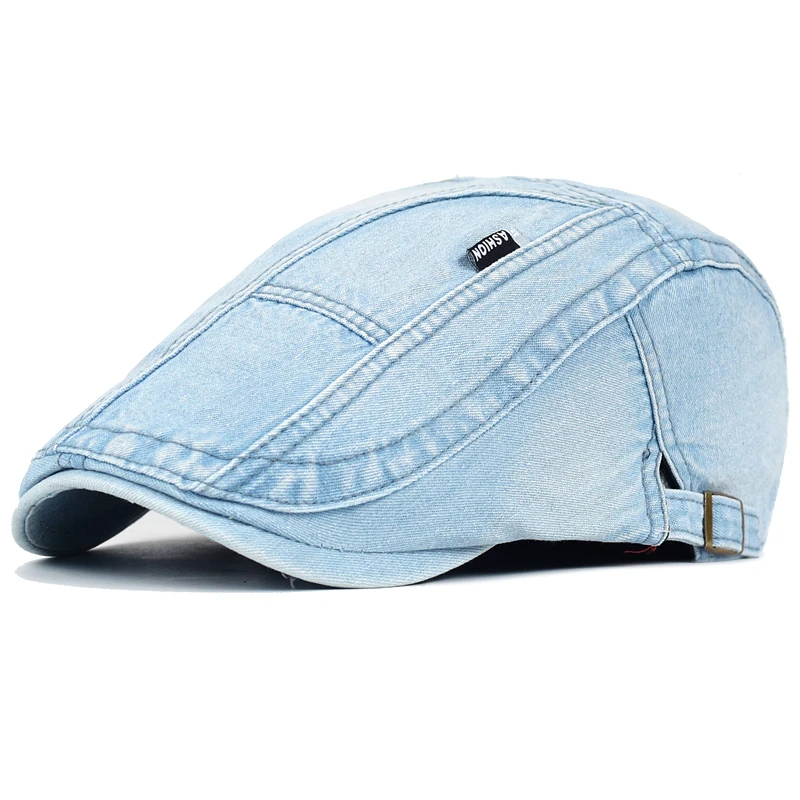 Boina vaquera vintage desgastada lavada con visera ajustable - imagen 2