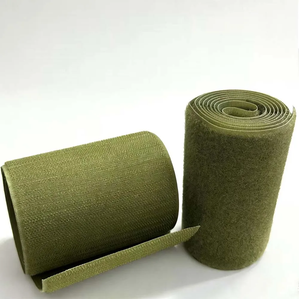Cinta velcro beige gancho y bucle sin adhesivo para coser