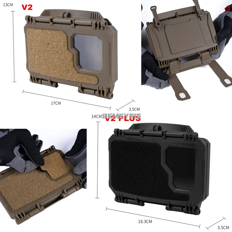 Soporte táctico MOLLE para mapa y navegación con portaplacas - imagen 3