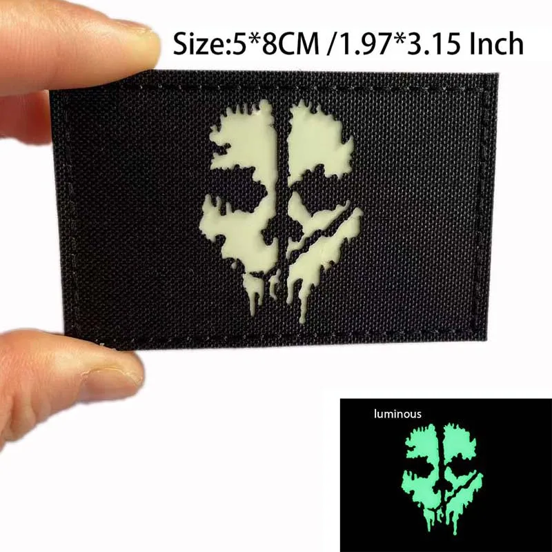Parches gancho y bucle bordados emblemas tácticos brazalete mochila - imagen 2