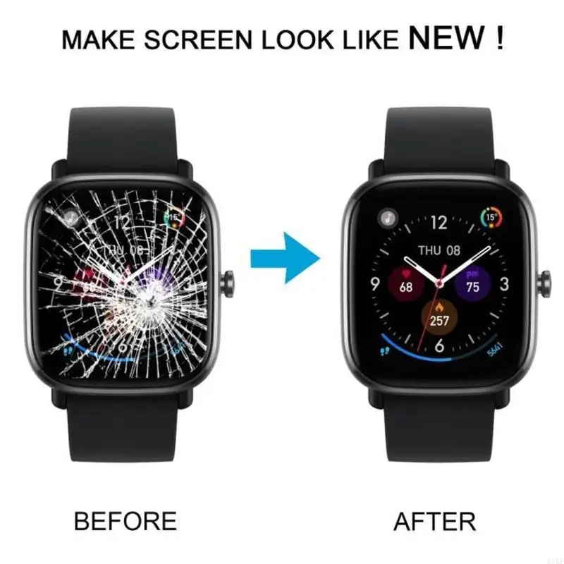 Repuesto pantalla táctil LCD smartwatch – digitalizador negro - imagen 4