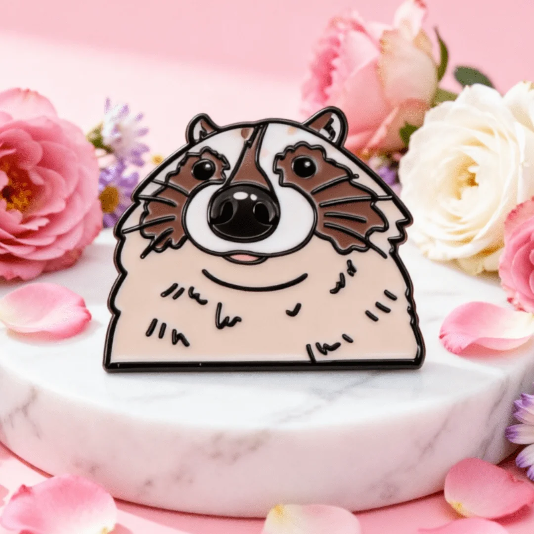 Pins esmaltados de animales: rana, gato y pájaro кар - imagen 3