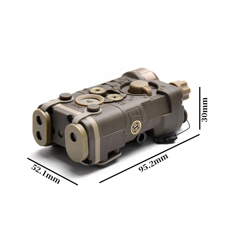 NGAL estuche batería airsoft táctico nailon con riel Picatinny - imagen 3