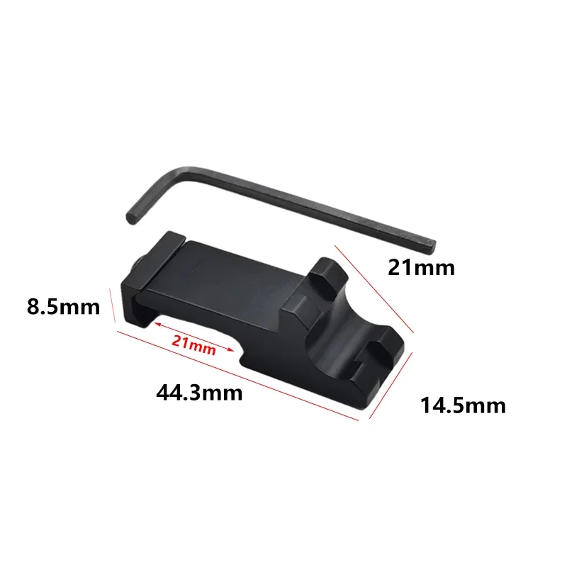 Vista frontal del soporte táctico para reloj
