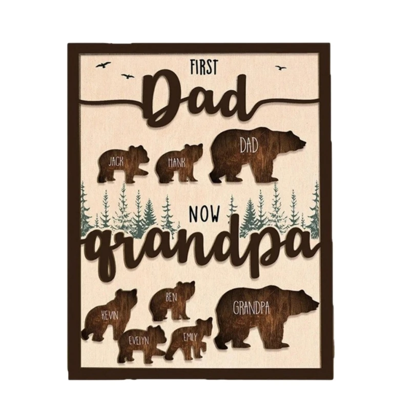 Placa identificativa de madera con grabado personalizado para nombre
