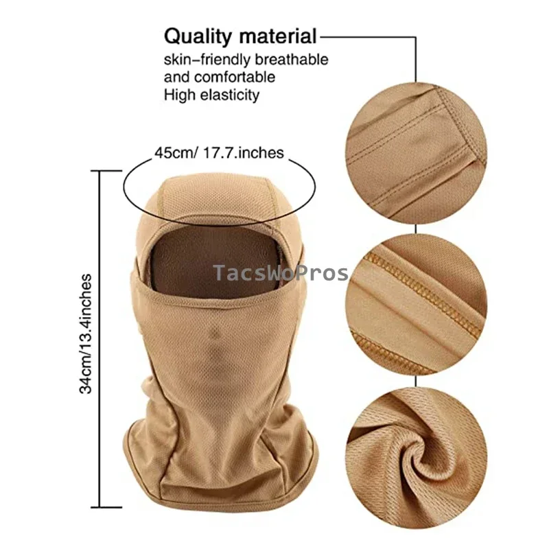 Pasamontañas táctico camuflaje integral para caza y airsoft - imagen 4