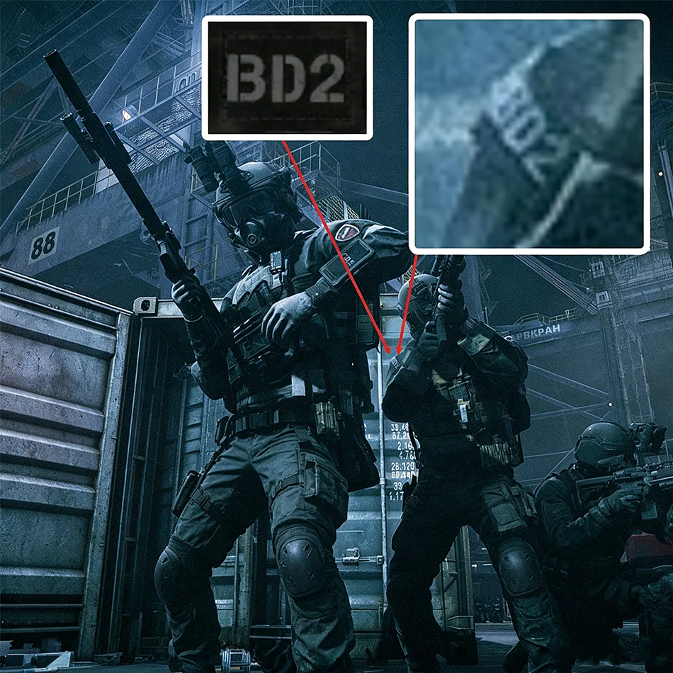 Escape from Tarkov – Parche táctico impreso División Negra - imagen 4