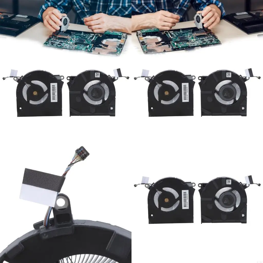 Ventilador de enfriamiento CPU para portátil – Reemplazo silencioso - imagen 2