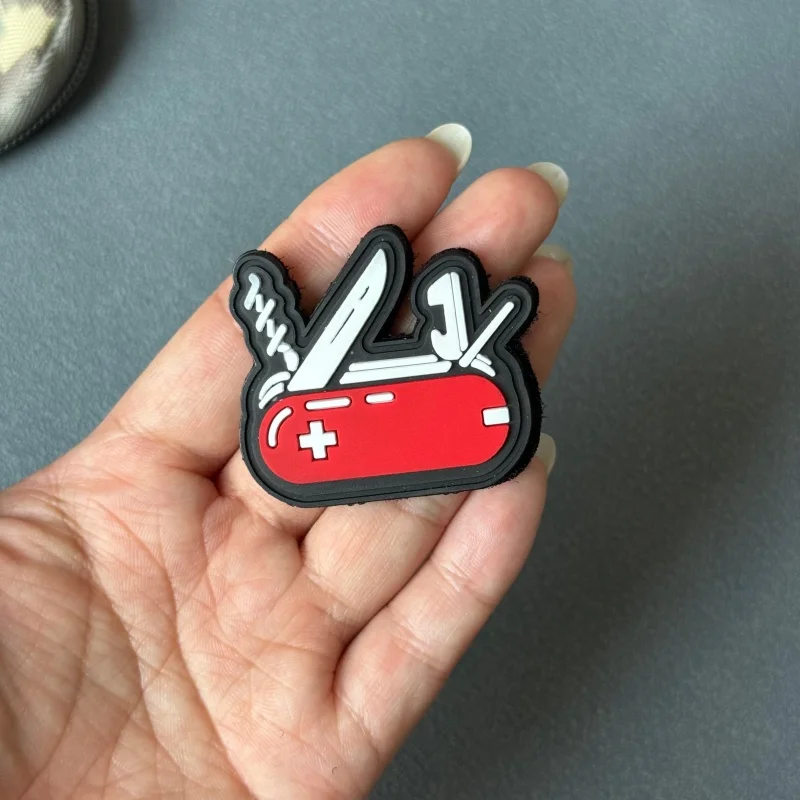 Parche táctico PVC de insignia moral con velcro para brazalete - imagen 5