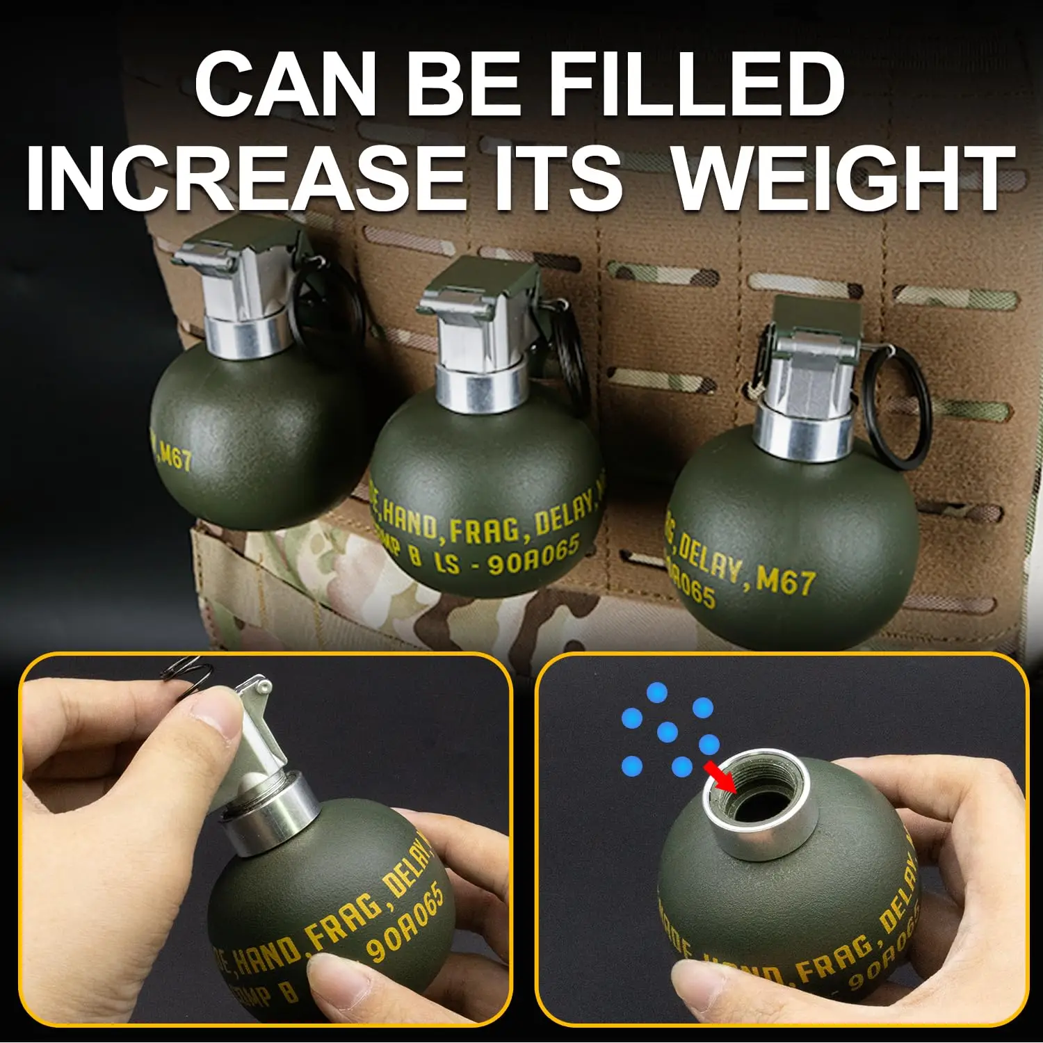 Chaleco táctico MOLLE M67 desenganche rápido para airsoft y paintball - imagen 2