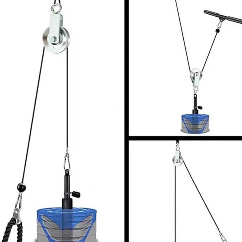 Polea giratoria pared rodamiento silencioso – Máquina cable gimnasio casa - imagen 5