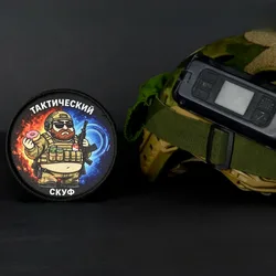 Parche táctico moral soldado barbudo donut - gancho y bucle