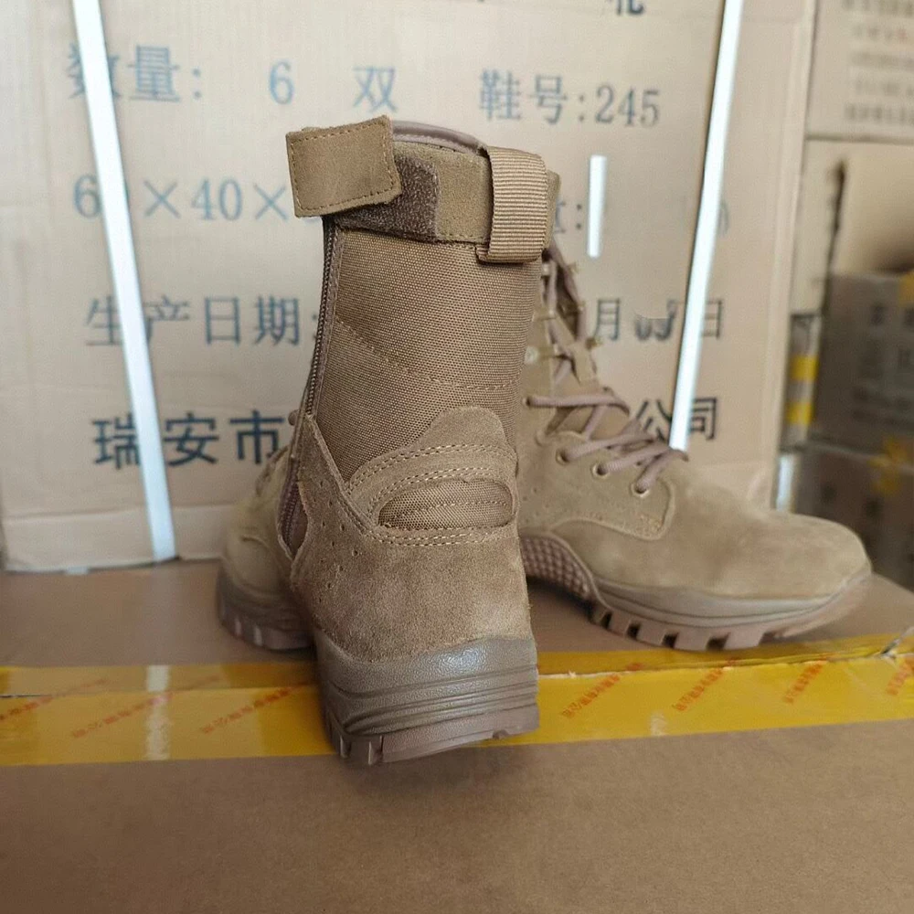 Botas tácticas impermeables con cremallera lateral, anti-perforación - imagen 3