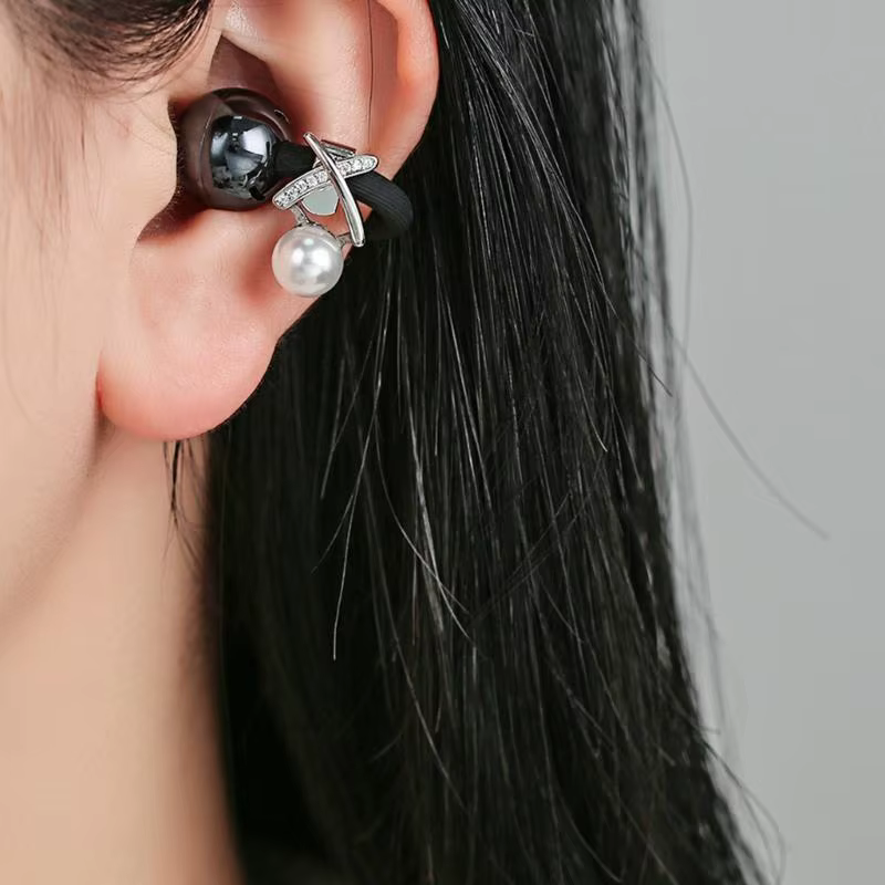 Clip para auriculares con dijes y diseño de cuentas elegante estilo - imagen 2