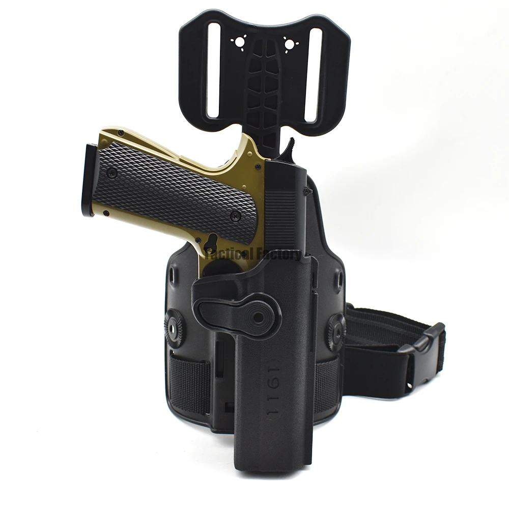 Funda táctica pierna extensible para pistola – Glock 17 M9 Colt 1911 - imagen 5