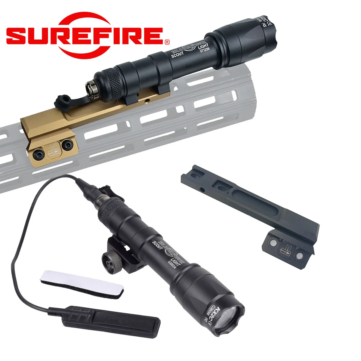 Thorntail Offset soporte linterna táctica Surefire M600C M300C - imagen 3