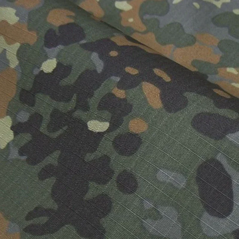 Tela camuflaje Flecktarn alemana ripstop para manualidades y outdoor