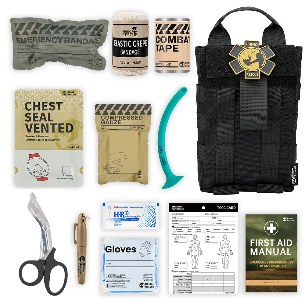 RHINO RESCUE Bolsa IFAK MOLLE Primeros Auxilios – Senderismo y Camping