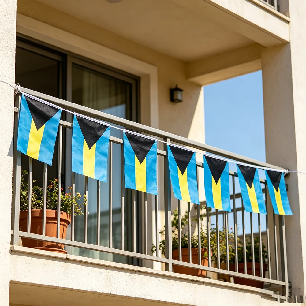 Banderines Bahamas de cadena guirnalda decorativa para fiestas - imagen 5