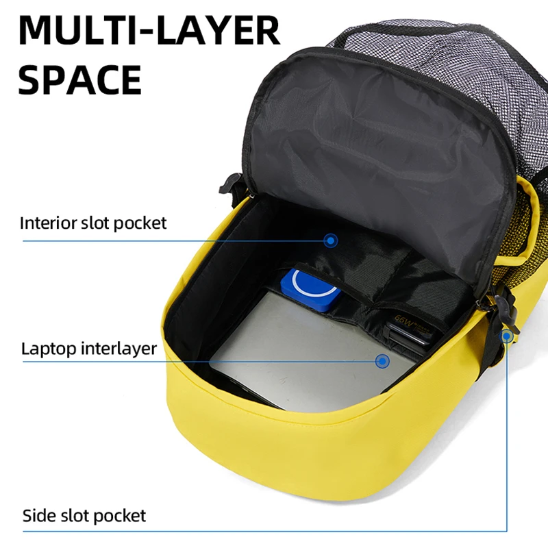 Mochila táctica deportiva con bolsillo malla exterior y sistema MOLLE - imagen 3