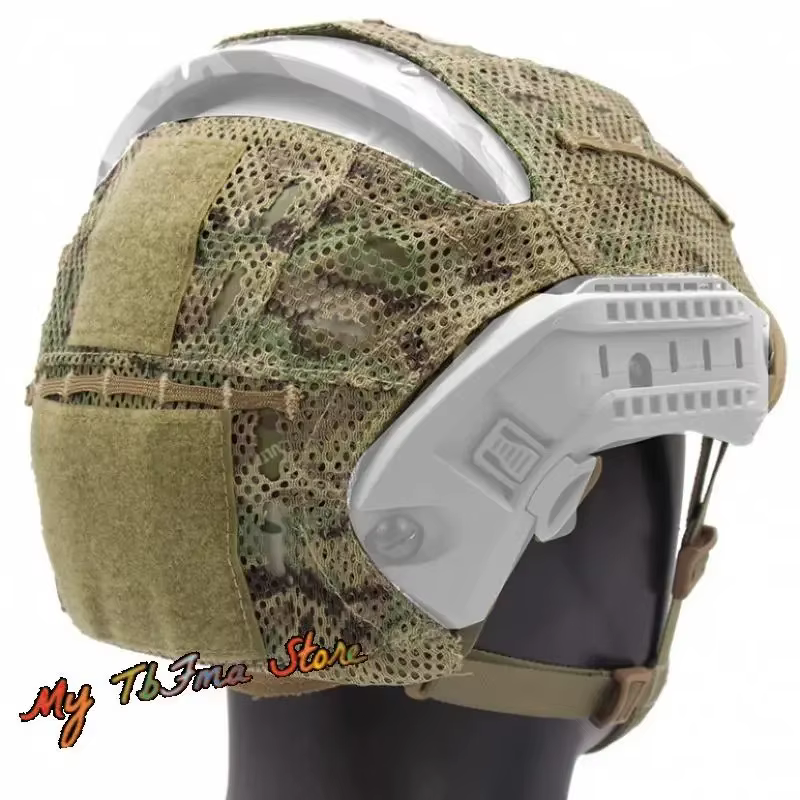 FMA Airframe cubierta cuero camuflaje casco táctico