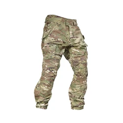 Pantalones tácticos cargo con rodilleras ripstop para senderismo