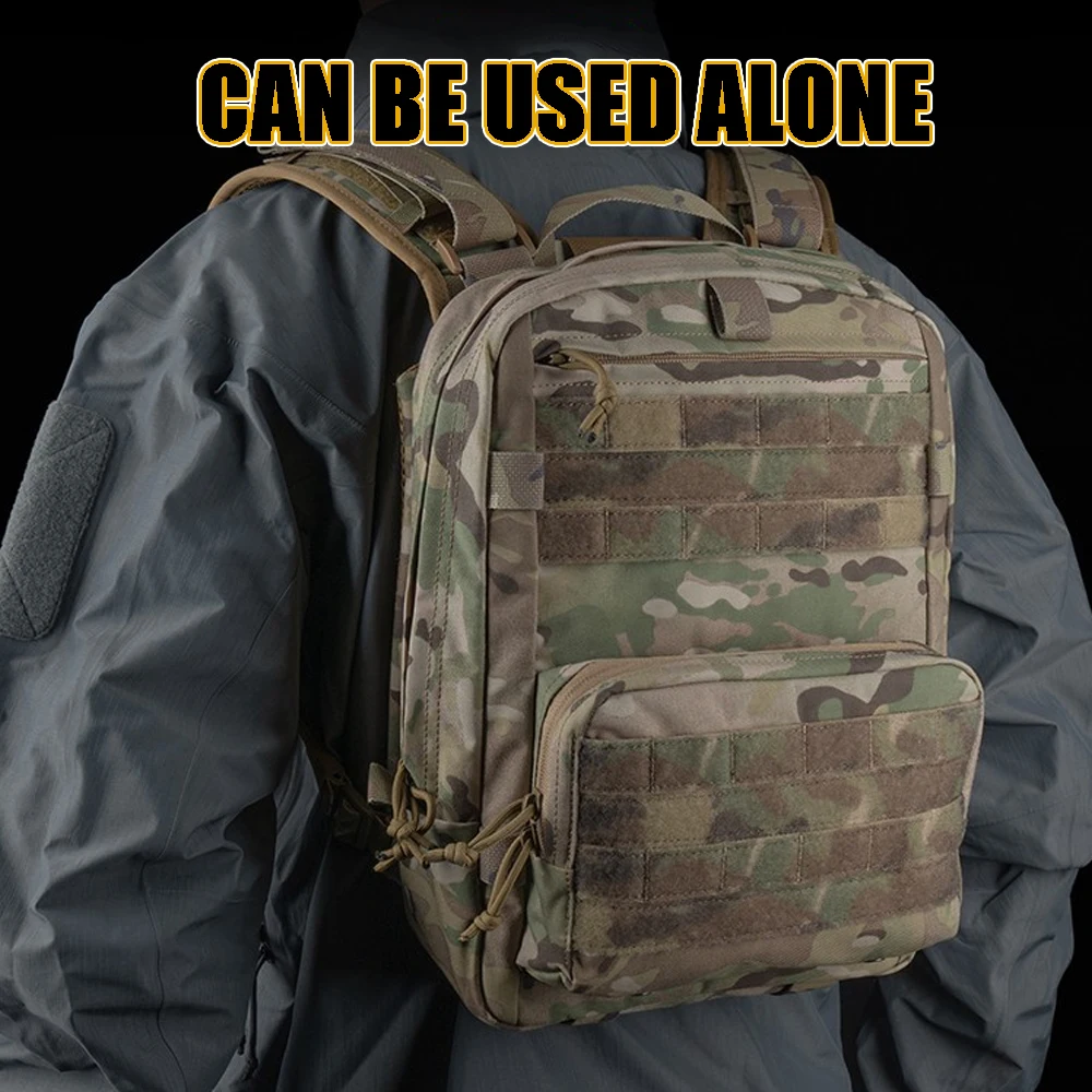 R Mochila táctica de asalto con placas protectoras MOLLE - imagen 4
