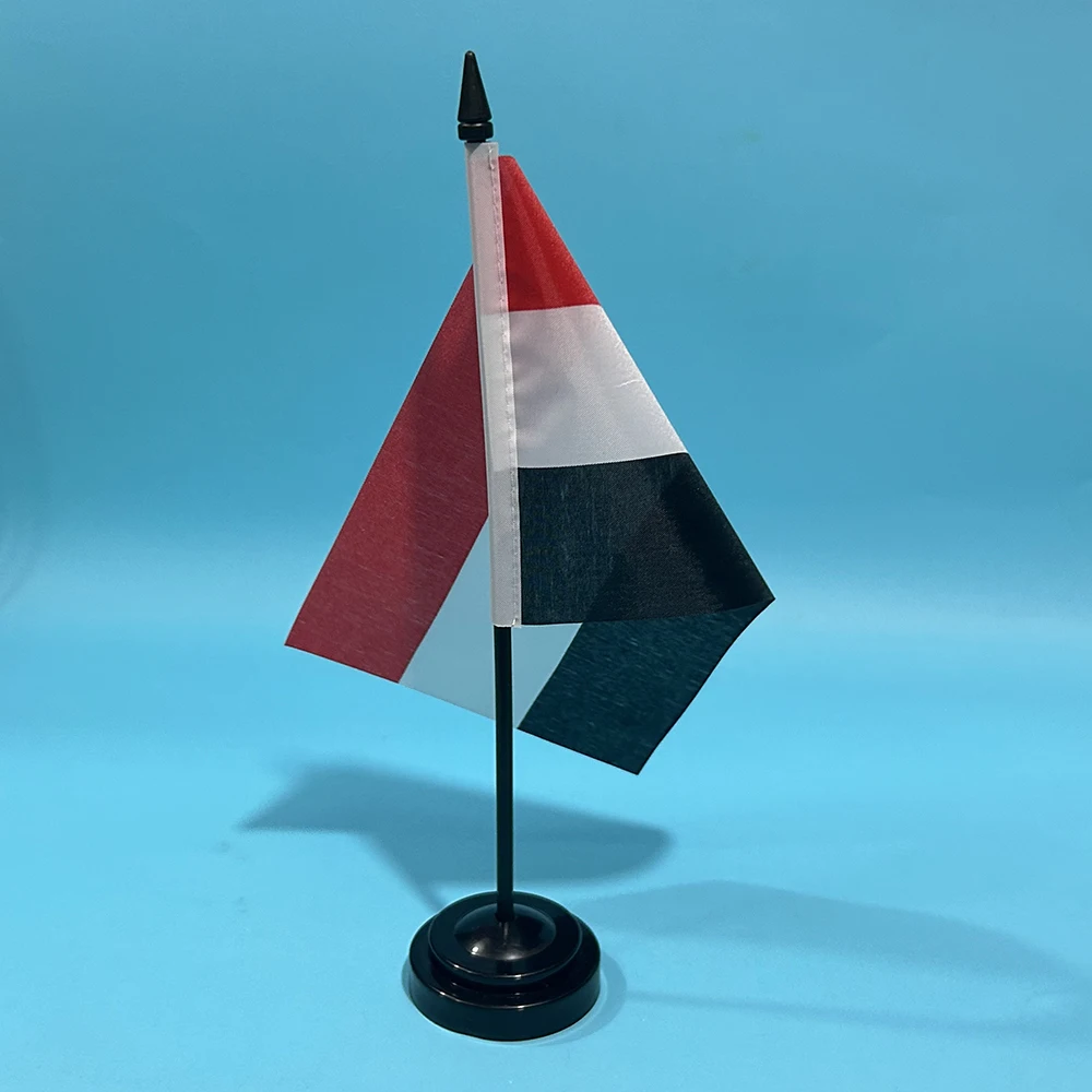 Bandera de Yemen de mesa en poliéster para decoración - imagen 3