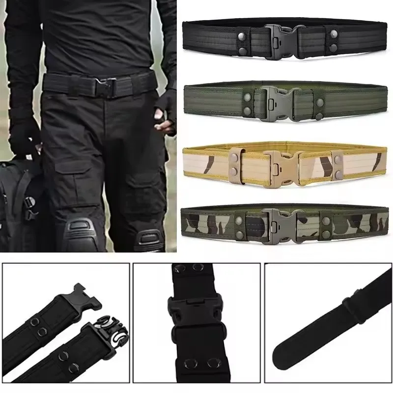 Cinturón táctico militar nylon resistente para exterior - imagen 3