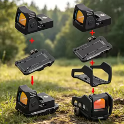 Mira Táctica Mini MR roja colimador reflex para riel Picatinny