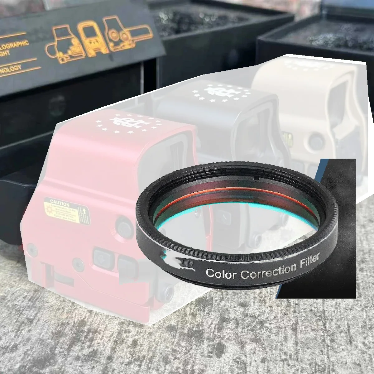 Filtro de corrección cromática para telescopio