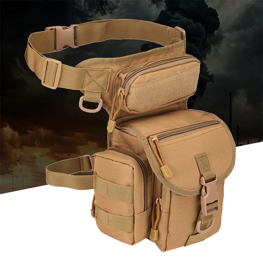 Bolsa de pierna táctica impermeable Oxford camuflaje para fotografía