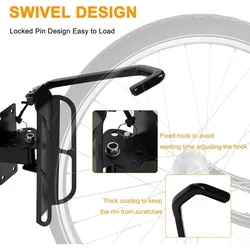 Soporte bicicleta giratorio vertical para pared garaje