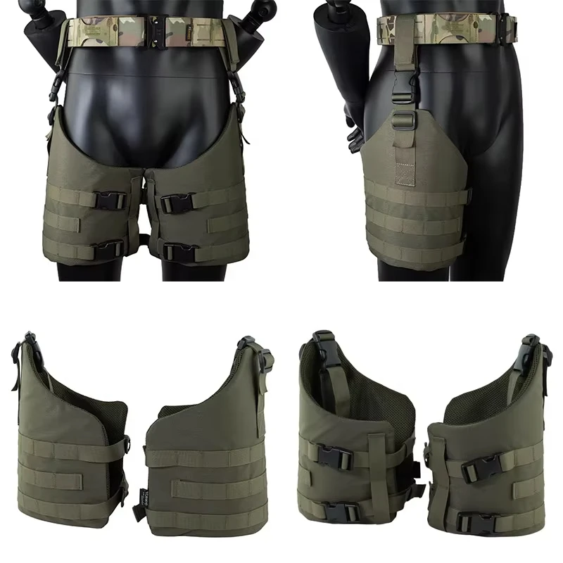 Polainas MOLLE tácticas para pierna con correas de montaje - imagen 2